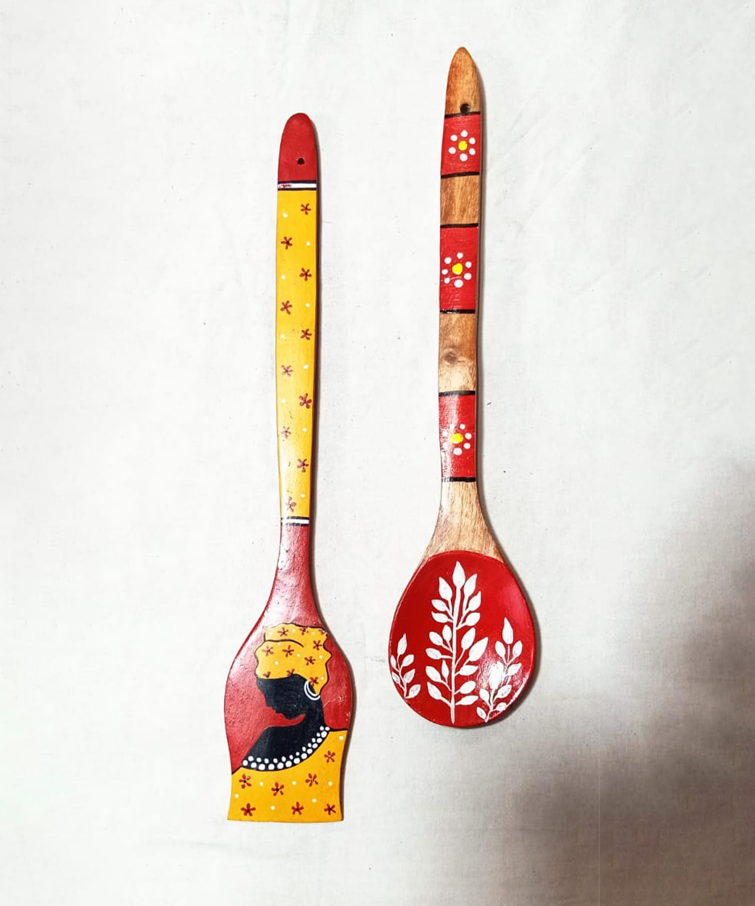 Afghani Lady Fusion Spatula Wall Art – Bridging Cultures Through Art | Set of 2