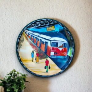 Bandra Station Decor Plate | Mumbai Meri Jaan | Home Decor | Wall Hanging | 10 inch #CityScape, #CityScape Decor Plates, Art Culture Decor Plates, Artwork, Decor Plates, Decorative Items, Decorative Plates, Decorative Wall Art, Drawing Room, Eco-Friendly, Handcrafted, Handicrafts, Handmade, Handpainted, Home Decor, Home Interior Decoration, Living Room, Melamine Decor Plates, Mumbai, Mumbai Decor Plates, Paintings, Wall Art, Wall Decor, Wall Hanging, Wall Plates