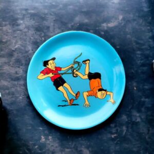 Handa Bhonda Decor Plate | Home Decor | Wall Hanging | Melamine Plate | 10 inch Art Culture Decor Plates, Artwork, Bengali Art Culture Decor Plates, Bengali Cartoon Series Decor Plates, Bengali Kids Series Decor Plates, Bengali Literature, Decor Plates, Decorative Items, Decorative Plates, Decorative Wall Art, Drawing Room, Eco-Friendly, Handcrafted, Handicrafts, Handmade, Handpainted, Home Decor, Home Interior Decoration, Living Room, Melamine Decor Plates, Paintings, Wall Art, Wall Decor, Wall Hanging, Wall Plates