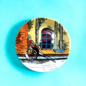 Vintage Rickshaw Decor Plate #KolkataEmotion #CityScape | Home Decor | Wall Hanging | 10 inch #CityScape, #CityScape Decor Plates, Art Culture Decor Plates, Artwork, Bengali Art Culture Decor Plates, City of Joy, City of Joy Decor Plates, Decor Plates, Decorative Items, Decorative Plates, Decorative Wall Art, Drawing Room, Eco-Friendly, Handcrafted, Handicrafts, Handmade, Handpainted, Home Decor, Home Interior Decoration, Kolkata, Living Room, Melamine Decor Plates, Paintings, Wall Art, Wall Decor, Wall Hanging, Wall Plates