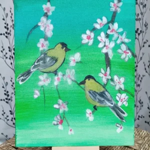 Soothing Birds Painting | #Arcylic #CanvasArt | Table Stand | 8 x 10 inch, 10 x 12 inch Arcylic Paintings, Artwork, Canvas Paintings, Decorative Items, Decorative Wall Art, Drawing Room, Eco-Friendly, Handcrafted, Handicrafts, Handmade, Handpainted, Home Decor, Home Interior Decoration, Living Room, Nature Art, Nature Painting Collections, Paintings, Wall Art, Wall Decor, Wall Hanging