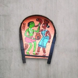 Majestic Santal Art Decorative Bamboo Kula | Home Decor | Handpainted | Wall Hanging Handicraft | 8 inch Artwork, Bamboo Art, Bamboo Handicrafts, Bamboo Kula, Bharat Art Bamboo Kula, Decorative Items, Decorative Wall Art, Drawing Room, Eco-Friendly, Handcrafted, Handicrafts, Handmade, Handpainted, Home Decor, Home Interior Decoration, Living Room, Paintings, Santal Art, Tribal Art, Wall Art, Wall Decor, Wall Hanging