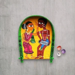 Vibrant Santal Art Decorative Bamboo Kula | Home Decor | Handpainted | Wall Hanging Handicraft | 20 inch Artwork, Bamboo Art, Bamboo Handicrafts, Bamboo Kula, Bharat Art Bamboo Kula, Decorative Items, Decorative Wall Art, Drawing Room, Eco-Friendly, Handcrafted, Handicrafts, Handmade, Handpainted, Home Decor, Home Interior Decoration, Living Room, Paintings, Santal Art, Tribal Art, Wall Art, Wall Decor, Wall Hanging