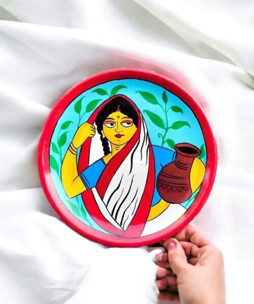 Majestic Unparalleled Indian Housewife Decor Plate | Home Decor | Wall Hanging | 10 inch Art Culture Decor Plates, Artwork, Decor Plates, Decorative Items, Decorative Plates, Decorative Wall Art, Drawing Room, Eco-Friendly, Handcrafted, Handicrafts, Handmade, Handpainted, Home Decor, Home Interior Decoration, Living Room, Melamine Decor Plates, Paintings, Special Decor Plates, Wall Art, Wall Decor, Wall Hanging, Wall Plates