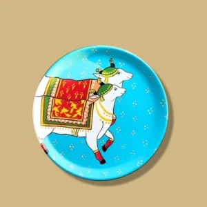 Pichwai Cow Decor Plate - Elevate Your Space with Exquisite Handcrafted Elegance | 12 inch, 10 inch & 8 inch Art Culture Decor Plates, Artwork, Bengali Art Culture Decor Plates, Decor Plates, Decorative Items, Decorative Plates, Decorative Wall Art, Drawing Room, Eco-Friendly, Handcrafted, Handicrafts, Handmade, Handpainted, Home Decor, Home Interior Decoration, Living Room, Melamine Decor Plates, Paintings, Pichwai Cow, Pichwai Cow Decor Plates, Religious Decor Plates, Wall Art, Wall Decor, Wall Hanging, Wall Plates