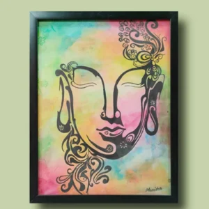 Transcendent Lord Buddha Painting | #WaterColourArt | Framework |11.5 x 13.5 inch, 12.5 x 16.5 inch Artwork, Decorative Items, Decorative Wall Art, Drawing Room, Eco-Friendly, Handcrafted, Handicrafts, Handmade, Handpainted, Home Decor, Home Interior Decoration, Living Room, Lord Buddha, Paintings, Religious Painting Collections, Wall Art, Wall Decor, Wall Hanging, Watercolour Paintings