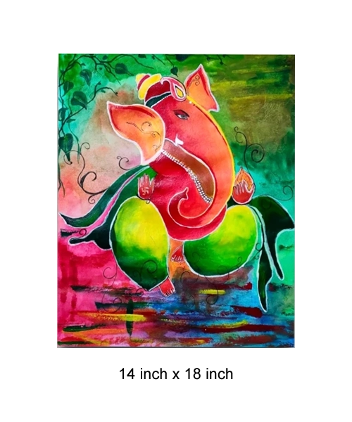 Spiritual Grace Lord Ganesh Painting | #Arcylic #CanvasArt | Framework | 12 x 16 inch, 14 x 18 inch Arcylic Paintings, Artwork, Canvas Paintings, Decorative Items, Decorative Wall Art, Drawing Room, Eco-Friendly, Handcrafted, Handicrafts, Handmade, Handpainted, Home Decor, Home Interior Decoration, Living Room, Lord Ganesh, Paintings, Religious Painting Collections, Wall Art, Wall Decor, Wall Hanging