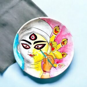 Vibrant Maa Durga Decor Plate - Creation Art| Home Decor | Wall Hanging | 12 inch Art Culture Decor Plates, Artwork, Bengali Art Culture Decor Plates, Decor Plates, Decorative Items, Decorative Plates, Decorative Wall Art, Drawing Room, Eco-Friendly, Handcrafted, Handicrafts, Handmade, Handpainted, Home Decor, Home Interior Decoration, Living Room, Maa Durga, Maa Durga Decor Plates, Melamine Decor Plates, Paintings, Religious Decor Plates, Wall Art, Wall Decor, Wall Hanging, Wall Plates