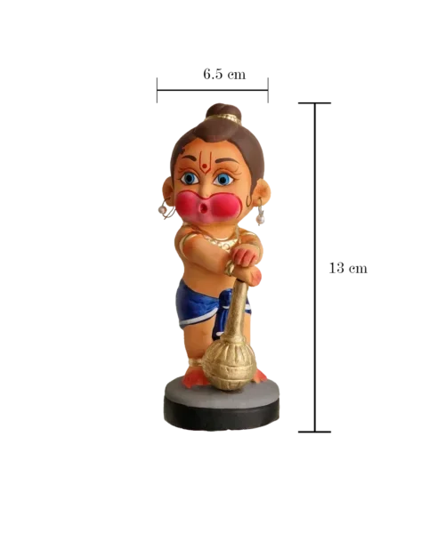 Divine Delight | Bal Hanuman Showpiece | Krishnanagar Clay Craft | GI Tag Artwork, Clay Art and Crafts, Clay Artwork, Clay Crafts, Clay Decor, Clay Dolls, Decorative Items, Drawing Room, Eco-Friendly, Ghurni Clay Dolls, GI Tagg Products, Handcrafted, Handicrafts, Handmade, Handpainted, Home Decor, Home Interior Decoration, Idols, Krishnanagar Clay Dolls, Living Room, Showpieces