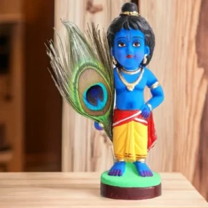 Gift of Love | Bal Krishna Showpiece | Krishnanagar Clay Craft | GI Tag Artwork, Clay Art and Crafts, Clay Artwork, Clay Crafts, Clay Decor, Clay Dolls, Decorative Items, Drawing Room, Eco-Friendly, Ghurni Clay Dolls, GI Tagg Products, Handcrafted, Handicrafts, Handmade, Handpainted, Home Decor, Home Interior Decoration, Idols, Krishnanagar Clay Dolls, Living Room, Showpieces