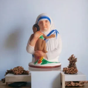 Gift Compassion | Mother Teresa | Krishnanagar Clay Sculpture | GI Tag Artwork, Clay Art and Crafts, Clay Artwork, Clay Crafts, Clay Decor, Clay Sculptures, Decorative Items, Drawing Room, Eco-Friendly, Ghurni Clay Dolls, GI Tagg Products, Handcrafted, Handicrafts, Handmade, Handpainted, Home Decor, Home Interior Decoration, Krishnanagar Clay Dolls, Living Room, Sculptures, Showpieces