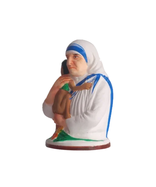 Gift Compassion | Mother Teresa | Krishnanagar Clay Sculpture | GI Tag Artwork, Clay Art and Crafts, Clay Artwork, Clay Crafts, Clay Decor, Clay Sculptures, Decorative Items, Drawing Room, Eco-Friendly, Ghurni Clay Dolls, GI Tagg Products, Handcrafted, Handicrafts, Handmade, Handpainted, Home Decor, Home Interior Decoration, Krishnanagar Clay Dolls, Living Room, Sculptures, Showpieces