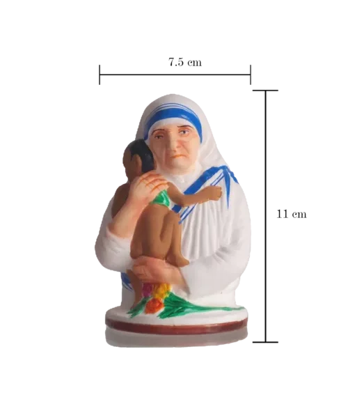 Gift Compassion | Mother Teresa | Krishnanagar Clay Sculpture | GI Tag Artwork, Clay Art and Crafts, Clay Artwork, Clay Crafts, Clay Decor, Clay Sculptures, Decorative Items, Drawing Room, Eco-Friendly, Ghurni Clay Dolls, GI Tagg Products, Handcrafted, Handicrafts, Handmade, Handpainted, Home Decor, Home Interior Decoration, Krishnanagar Clay Dolls, Living Room, Sculptures, Showpieces