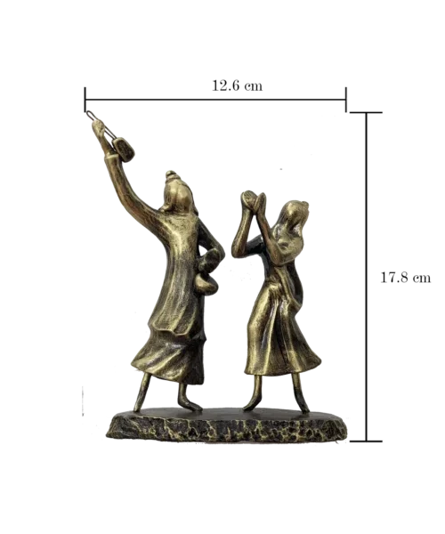 Soulful Serenade: Baul Singer Duet | Krishnanagar Clay Sculpture | GI Tag Artwork, Clay Art and Crafts, Clay Artwork, Clay Crafts, Clay Decor, Clay Sculptures, Decorative Items, Drawing Room, Eco-Friendly, Ghurni Clay Dolls, GI Tagg Products, Handcrafted, Handicrafts, Handmade, Handpainted, Home Decor, Home Interior Decoration, Krishnanagar Clay Dolls, Living Room, Sculptures, Showpieces