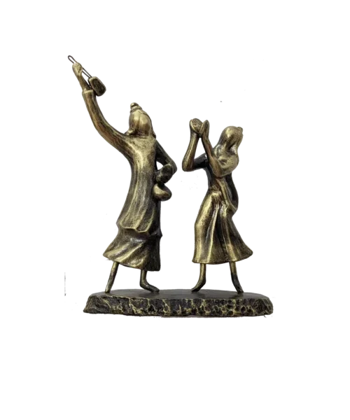 Soulful Serenade: Baul Singer Duet | Krishnanagar Clay Sculpture | GI Tag Artwork, Clay Art and Crafts, Clay Artwork, Clay Crafts, Clay Decor, Clay Sculptures, Decorative Items, Drawing Room, Eco-Friendly, Ghurni Clay Dolls, GI Tagg Products, Handcrafted, Handicrafts, Handmade, Handpainted, Home Decor, Home Interior Decoration, Krishnanagar Clay Dolls, Living Room, Sculptures, Showpieces