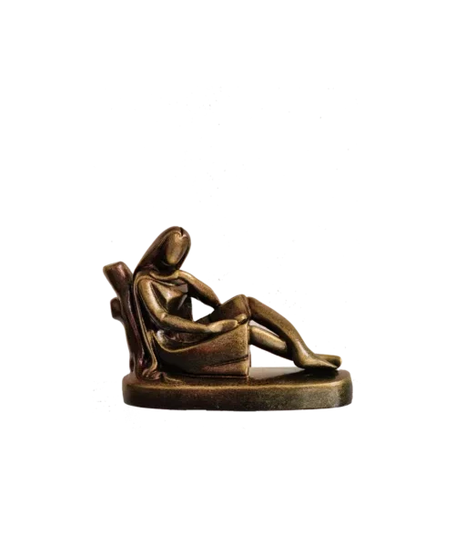 Intellectual Elegance: Lady Reading Books | Krishnanagar Clay Sculpture | GI Tag Artwork, Clay Art and Crafts, Clay Artwork, Clay Crafts, Clay Decor, Clay Sculptures, Decorative Items, Drawing Room, Eco-Friendly, Ghurni Clay Dolls, GI Tagg Products, Handcrafted, Handicrafts, Handmade, Handpainted, Home Decor, Home Interior Decoration, Krishnanagar Clay Dolls, Living Room, Sculptures, Showpieces