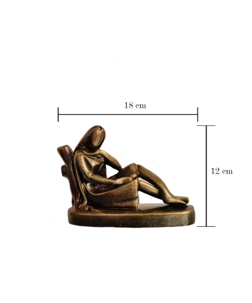 Intellectual Elegance: Lady Reading Books | Krishnanagar Clay Sculpture | GI Tag Artwork, Clay Art and Crafts, Clay Artwork, Clay Crafts, Clay Decor, Clay Sculptures, Decorative Items, Drawing Room, Eco-Friendly, Ghurni Clay Dolls, GI Tagg Products, Handcrafted, Handicrafts, Handmade, Handpainted, Home Decor, Home Interior Decoration, Krishnanagar Clay Dolls, Living Room, Sculptures, Showpieces