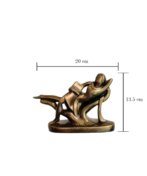 Intellectual Elegance: Lady Reading Books | Krishnanagar Clay Sculpture | GI Tag Artwork, Clay Art and Crafts, Clay Artwork, Clay Crafts, Clay Decor, Clay Sculptures, Decorative Items, Drawing Room, Eco-Friendly, Ghurni Clay Dolls, GI Tagg Products, Handcrafted, Handicrafts, Handmade, Handpainted, Home Decor, Home Interior Decoration, Krishnanagar Clay Dolls, Living Room, Sculptures, Showpieces