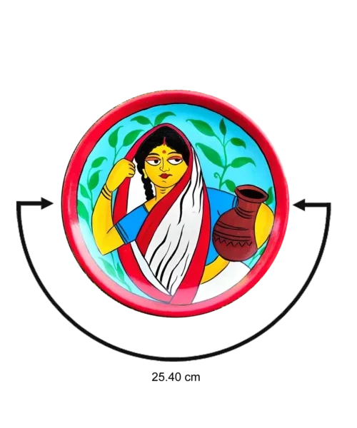 Majestic Unparalleled Indian Housewife Decor Plate | Home Decor | Wall Hanging | 10 inch Art Culture Decor Plates, Artwork, Decor Plates, Decorative Items, Decorative Plates, Decorative Wall Art, Drawing Room, Eco-Friendly, Handcrafted, Handicrafts, Handmade, Handpainted, Home Decor, Home Interior Decoration, Living Room, Melamine Decor Plates, Paintings, Special Decor Plates, Wall Art, Wall Decor, Wall Hanging, Wall Plates