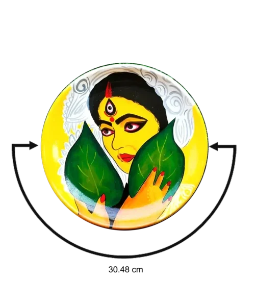 Exclusive Maa Durga Boron Decor Plate | Home Decor | Wall Hanging | 12 inch Art Culture Decor Plates, Artwork, Bengali Art Culture Decor Plates, Decor Plates, Decorative Items, Decorative Plates, Decorative Wall Art, Drawing Room, Eco-Friendly, Handcrafted, Handicrafts, Handmade, Handpainted, Home Decor, Home Interior Decoration, Living Room, Maa Durga, Maa Durga Decor Plates, Melamine Decor Plates, Paintings, Religious Decor Plates, Wall Art, Wall Decor, Wall Hanging, Wall Plates