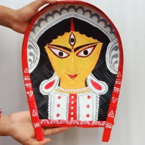 Empowering Divine Maa Durga Decorative Bamboo Kula | Home Decor | Handpainted | Wall Hanging Handicraft | 12 inch Artwork, Bamboo Art, Bamboo Handicrafts, Bamboo Kula, Bengali Art Culture Bamboo Kula, Decorative Items, Decorative Wall Art, Drawing Room, Eco-Friendly, Handcrafted, Handicrafts, Handmade, Handpainted, Home Decor, Home Interior Decoration, Living Room, Maa Durga, Maa Durga Bamboo Kula, Paintings, Religious Series Bamboo Kula, Wall Art, Wall Decor, Wall Hanging