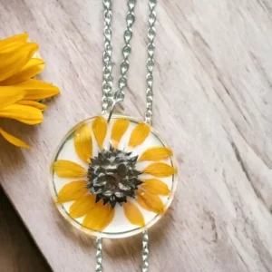 Soulful Sunflower Jewellery - Radiate Positivity & Optimism #HandmadeJewellery Anniversary Gifts, Artwork, Birthday Gifts for Her, Botanical Jewellery, Botanical Necklace, Eco-Friendly, Floral Jewellery, Floral Necklace, Flower Jewellery, Flower Necklace, Gifts for Mother, Gifts for Wife, Gifts for Women, Handcrafted, Handicrafts, Handmade, Jewellery, Mother's Day Gift Ideas, Nature Jewellery, Necklace, Online Jewellery Store, Resin Jewellery, Valentine's Day Gift