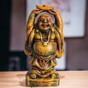 Joyful Serenity Sculpture | Laughing Buddha | Krishnanagar Clay Craft | GI Tag Artwork, Clay Art and Crafts, Clay Artwork, Clay Crafts, Clay Decor, Decorative Items, Drawing Room, Eco-Friendly, Ghurni Clay Dolls, GI Tagg Products, Handcrafted, Handicrafts, Handmade, Handpainted, Home Decor, Home Interior Decoration, Krishnanagar Clay Dolls, Living Room, Showpieces