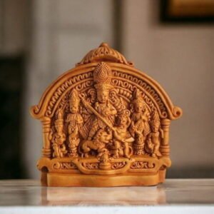 Cultural Harmony | Ek Chala Durga Idol | Wall Hanging | Krishnanagar Clay Craft | GI Tag Artwork, Clay Art and Crafts, Clay Artwork, Clay Crafts, Clay Decor, Decorative Items, Drawing Room, Eco-Friendly, Ek Chala, Ghurni Clay Dolls, GI Tagg Products, Handcrafted, Handicrafts, Handmade, Handpainted, Home Decor, Home Interior Decoration, Idols, Krishnanagar Clay Dolls, Living Room, Maa Durga, Showpieces