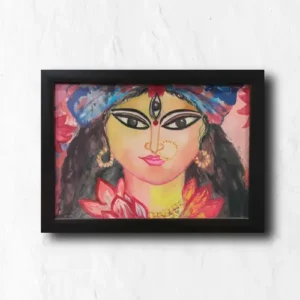 Serenity Maa Durga Painting #WaterColourArt | Framework | 8.5 x 11.5 inch, 12.5 x 16.5 inch Artwork, Decorative Items, Decorative Wall Art, Drawing Room, Eco-Friendly, Handcrafted, Handicrafts, Handmade, Handpainted, Home Decor, Home Interior Decoration, Living Room, Maa Durga, Paintings, Religious Painting Collections, Wall Art, Wall Decor, Wall Hanging, Watercolour Paintings