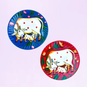 Elite Pichwai Cow Decor Plates | #CreateURCombo | Home Decor | Wall Hanging | 10 inch | Set of 2 #CreateURCombo, #CreateURCombo Plates, Art Culture Decor Plates, Artwork, Bengali Art Culture Decor Plates, Combo Decor Plates, Decor Plates, Decorative Items, Decorative Plates, Decorative Wall Art, Drawing Room, Eco-Friendly, Handcrafted, Handicrafts, Handmade, Handpainted, Home Decor, Home Interior Decoration, Living Room, Melamine Decor Plates, Paintings, Pichwai Cow, Pichwai Cow Decor Plates, Religious Decor Plates, Wall Art, Wall Decor, Wall Hanging, Wall Plates