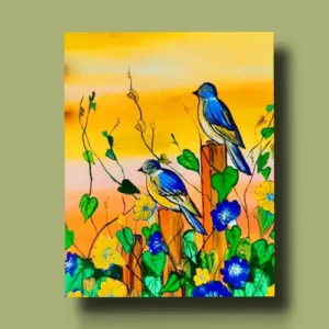 Beautiful Love Birds Painting | Sky Blue & Yellow | #Arcylic #Varnished #CanvasArt | Framework | 10 x 12 inch, 12 x 16 inch Arcylic Paintings, Artwork, Canvas Paintings, Decorative Items, Decorative Wall Art, Drawing Room, Eco-Friendly, Handcrafted, Handicrafts, Handmade, Handpainted, Home Decor, Home Interior Decoration, Living Room, Nature Art, Nature Painting Collections, Paintings, Wall Art, Wall Decor, Wall Hanging