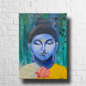 Enlightening Traditional Lord Buddha Painting | #Arcylic #Varnished #CanvasArt | Framework | 12 x 16 inch, 14 x 18 inch Arcylic Paintings, Artwork, Canvas Paintings, Decorative Items, Decorative Wall Art, Drawing Room, Eco-Friendly, Handcrafted, Handicrafts, Handmade, Handpainted, Home Decor, Home Interior Decoration, Living Room, Lord Buddha, Paintings, Religious Painting Collections, Wall Art, Wall Decor, Wall Hanging
