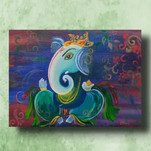 Sacred Lord Ganesh Painting | #Arcylic #Varnished #CanvasArt | Framework | 12 x 16 inch, 14 x 18 inch Arcylic Paintings, Artwork, Canvas Paintings, Decorative Items, Decorative Wall Art, Drawing Room, Eco-Friendly, Handcrafted, Handicrafts, Handmade, Handpainted, Home Decor, Home Interior Decoration, Living Room, Lord Ganesh, Paintings, Religious Painting Collections, Wall Art, Wall Decor, Wall Hanging