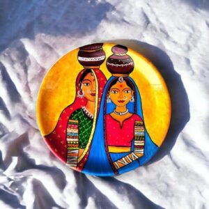 Panihari Woman #RajasthaniArt Decor Plate | Home Decor | Wall Hanging | 10 inch Art Culture Decor Plates, Artwork, Decor Plates, Decorative Items, Decorative Plates, Decorative Wall Art, Drawing Room, Eco-Friendly, Handcrafted, Handicrafts, Handmade, Handpainted, Home Decor, Home Interior Decoration, Living Room, Melamine Decor Plates, Paintings, Rajasthani Art, Rajasthani Art Decor Plates, Wall Art, Wall Decor, Wall Hanging, Wall Plates