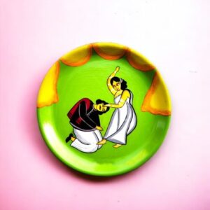 Yellow Green | Couple #JaminiRoyArt Decor Plate | Home Decor | Wall Hanging | 10 inch Art Culture Decor Plates, Artwork, Bengali Art Culture Decor Plates, Decor Plates, Decorative Items, Decorative Plates, Decorative Wall Art, Drawing Room, Eco-Friendly, Handcrafted, Handicrafts, Handmade, Handpainted, Home Decor, Home Interior Decoration, Jamini Roy, Jamini Roy Decor Plates, Living Room, Melamine Decor Plates, Paintings, Wall Art, Wall Decor, Wall Hanging, Wall Plates