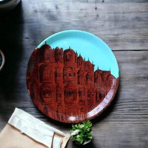 Hawa Mahal #RajasthaniArt Decor Plate | Home Decor | Wall Hanging | 10 inch #CityScape, #CityScape Decor Plates, Art Culture Decor Plates, Artwork, Decor Plates, Decorative Items, Decorative Plates, Decorative Wall Art, Drawing Room, Eco-Friendly, Handcrafted, Handicrafts, Handmade, Handpainted, Home Decor, Home Interior Decoration, Living Room, Melamine Decor Plates, Paintings, Rajasthani Art, Rajasthani Art Decor Plates, Wall Art, Wall Decor, Wall Hanging, Wall Plates