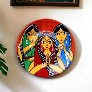 3 Woman #MadhubaniArt Decor Plate | Home Decor | Wall Hanging | 8 inch Art Culture Decor Plates, Artwork, Decor Plates, Decorative Items, Decorative Plates, Decorative Wall Art, Drawing Room, Eco-Friendly, Handcrafted, Handicrafts, Handmade, Handpainted, Home Decor, Home Interior Decoration, Living Room, Madhubani Art, Madhubani Art Decor Plates, Melamine Decor Plates, Paintings, Wall Art, Wall Decor, Wall Hanging, Wall Plates