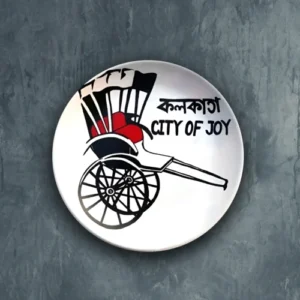 Rickshaw Decor Plate #KolkataEmotion #CityScape | Home Decor | Wall Hanging | 8 inch #CityScape, #CityScape Decor Plates, Art Culture Decor Plates, Artwork, Bengali Art Culture Decor Plates, City of Joy, City of Joy Decor Plates, Decor Plates, Decorative Items, Decorative Plates, Decorative Wall Art, Drawing Room, Eco-Friendly, Handcrafted, Handicrafts, Handmade, Handpainted, Home Decor, Home Interior Decoration, Kolkata, Living Room, Melamine Decor Plates, Paintings, Wall Art, Wall Decor, Wall Hanging, Wall Plates