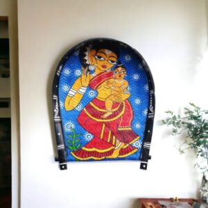 Exclusive Lady Art | Jamini Roy | Decorative Bamboo Kula | Multicolour | Home Decor | Handpainted | Wall Hanging Handicraft | 20 inch Artwork, Bamboo Art, Bamboo Handicrafts, Bamboo Kula, Bengali Art Culture Bamboo Kula, Decorative Items, Decorative Wall Art, Drawing Room, Eco-Friendly, Handcrafted, Handicrafts, Handmade, Handpainted, Home Decor, Home Interior Decoration, Jamini Roy, Jamini Roy Bamboo Kula, Living Room, Paintings, Wall Art, Wall Decor, Wall Hanging