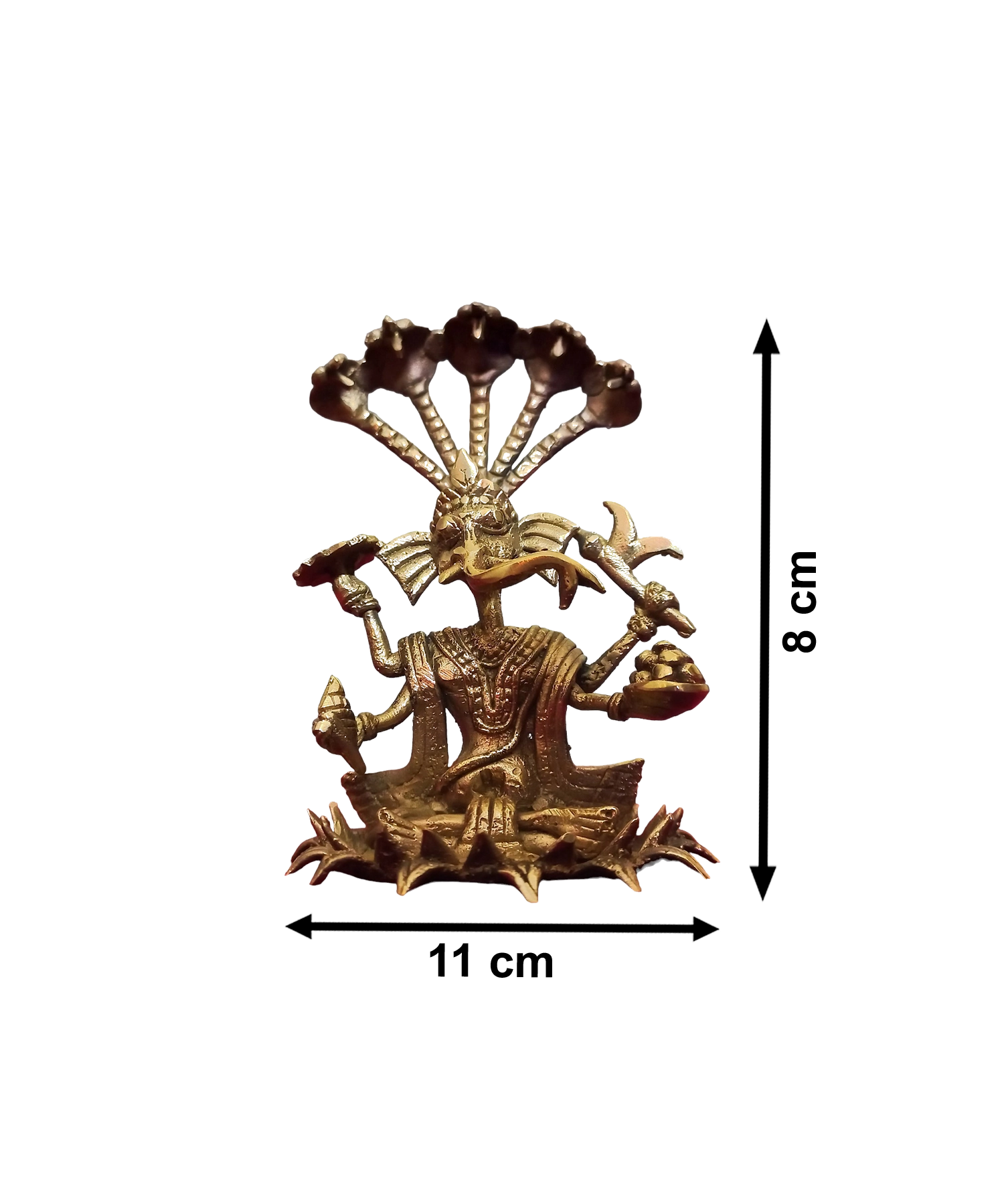 Lord Ganesh Bighnaraj Avatar Dokra Showpiece | Bikna Bankura #BrassArt (Gold) | GI TagArtwork , Bikna Dokra , Decorative Items , Drawing Room , Eco-Friendly , Ek Chala , GI Tagg Products , Handicrafted , Handicrafts , Handmade , Handpainted , Home Decor , Home Interior Decoration , Idols , Living Room , Maa Durga , Showpieces