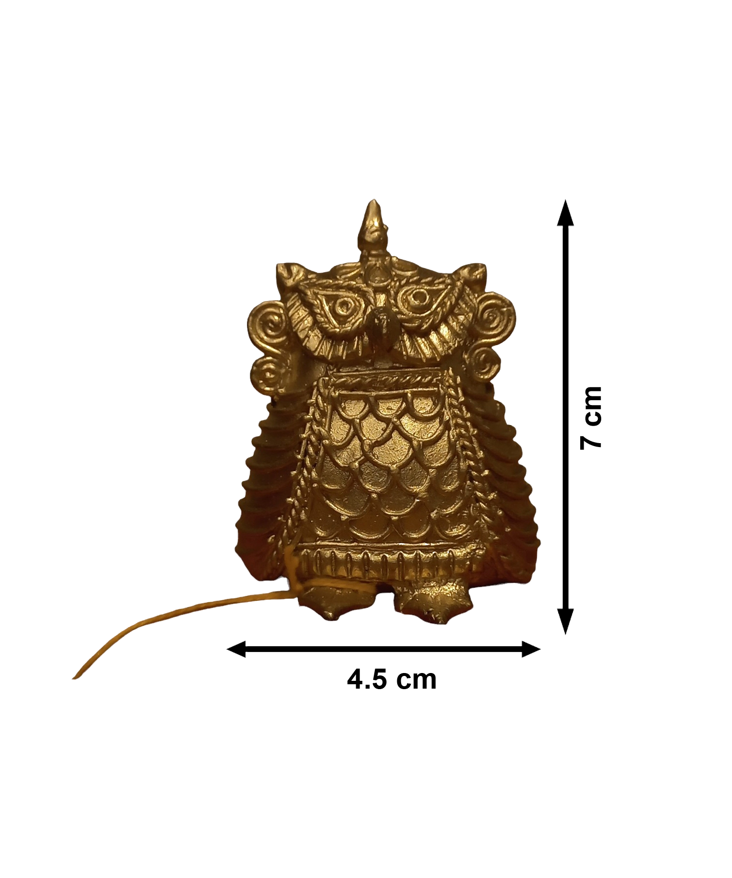 Owl Dokra Piece #Art-Culture | Bikna Bankura #BrassArt (Gold) | GI TagArtwork , Bikna Dokra , Decorative Items , Drawing Room , Eco-Friendly , Ek Chala , GI Tagg Products , Handicrafted , Handicrafts , Handmade , Handpainted , Home Decor , Home Interior Decoration , Idols , Living Room , Maa Durga , Showpieces