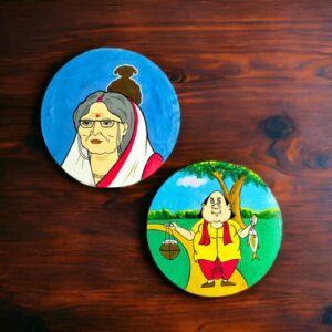 Special Series Bong Kids Decor Plate | #CreateURCombo | Home Decor | Wall Hanging | 8 inch | Wooden Plate | Set of 2 #CreateURCombo, #CreateURCombo Plates, Art Culture Decor Plates, Artwork, Bengali Art Culture Decor Plates, Bengali Cartoon Series Decor Plates, Bengali Kids Series Decor Plates, Bengali Literature, Combo Decor Plates, Decor Plates, Decorative Items, Decorative Plates, Decorative Wall Art, Drawing Room, Eco-Friendly, Handcrafted, Handicrafts, Handmade, Handpainted, Home Decor, Home Interior Decoration, Living Room, Paintings, Wall Art, Wall Decor, Wall Hanging, Wall Plates, Wooden Decor Plates