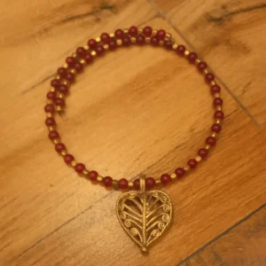 Dokra Neckpiece Red Dokra Jewellery | Bikna Bankura #BrassArt (Gold) | GI TagAnniversary Gifts,Artwork,Bikna Dokra,Birthday Gifts for Her,Dokra Jewellery,Eco-Friendly,Gifts for Her,Gifts for Mother,Gifts for Wife,Gifts for Women,Handicrafted,Handicrafts,Handmade,Handpainted,Jewellery,Mother's Day Gift Ideas,Necklace,Online Jewellery Store,Valentine's Day Gift