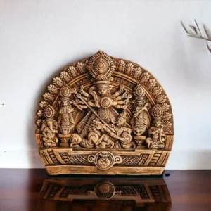 Cultural Harmony | Ek Chala Maa Durga Artwork | Krishnanagar Clay Craft | GI Tag Artwork, Clay Art and Crafts, Clay Artwork, Clay Crafts, Clay Decor, Decorative Items, Drawing Room, Eco-Friendly, Ek Chala, Ghurni Clay Dolls, GI Tagg Products, Handcrafted, Handicrafts, Handmade, Handpainted, Home Decor, Home Interior Decoration, Idols, Krishnanagar Clay Dolls, Living Room, Maa Durga, Showpieces