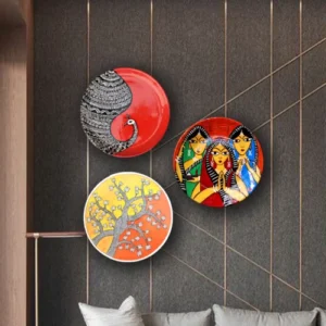 Madhubani Art Decor Plate | #CreateURCombo | Home Decor | Wall Hanging | 16, 12 & 8 inch #CreateURCombo, #CreateURCombo Plates, Art Culture Decor Plates, Artwork, Combo Decor Plates, Decor Plates, Decorative Items, Decorative Plates, Decorative Wall Art, Drawing Room, Eco-Friendly, Handcrafted, Handicrafts, Handmade, Handpainted, Home Decor, Home Interior Decoration, Living Room, Madhubani Art, Madhubani Art Decor Plates, Melamine Decor Plates, Paintings, Wall Art, Wall Decor, Wall Hanging, Wall Plates, Wooden Decor Plates