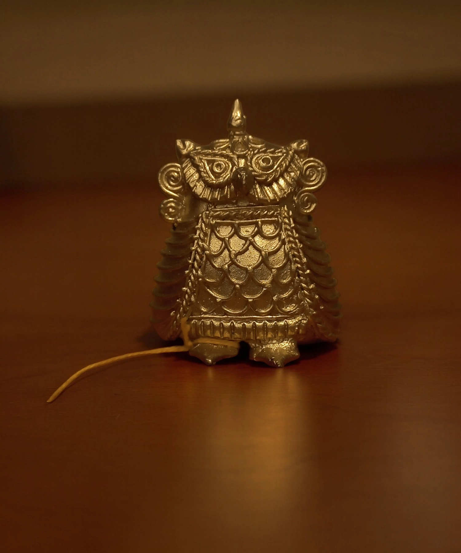 Owl Dokra Piece #Art-Culture | Bikna Bankura #BrassArt (Gold) | GI TagArtwork , Bikna Dokra , Decorative Items , Drawing Room , Eco-Friendly , Ek Chala , GI Tagg Products , Handicrafted , Handicrafts , Handmade , Handpainted , Home Decor , Home Interior Decoration , Idols , Living Room , Maa Durga , Showpieces