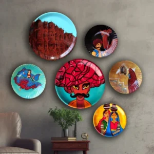 Rajasthani Art Decor Plate | #CreateURCombo | Home Decor | Wall Hanging | 12, 10 & 8 inch #CreateURCombo, #CreateURCombo Plates, Art Culture Decor Plates, Artwork, Combo Decor Plates, Decor Plates, Decorative Items, Decorative Plates, Decorative Wall Art, Drawing Room, Eco-Friendly, Handcrafted, Handicrafts, Handmade, Handpainted, Home Decor, Home Interior Decoration, Living Room, Melamine Decor Plates, Paintings, Rajasthani Art, Rajasthani Art Decor Plates, Wall Art, Wall Decor, Wall Hanging, Wall Plates