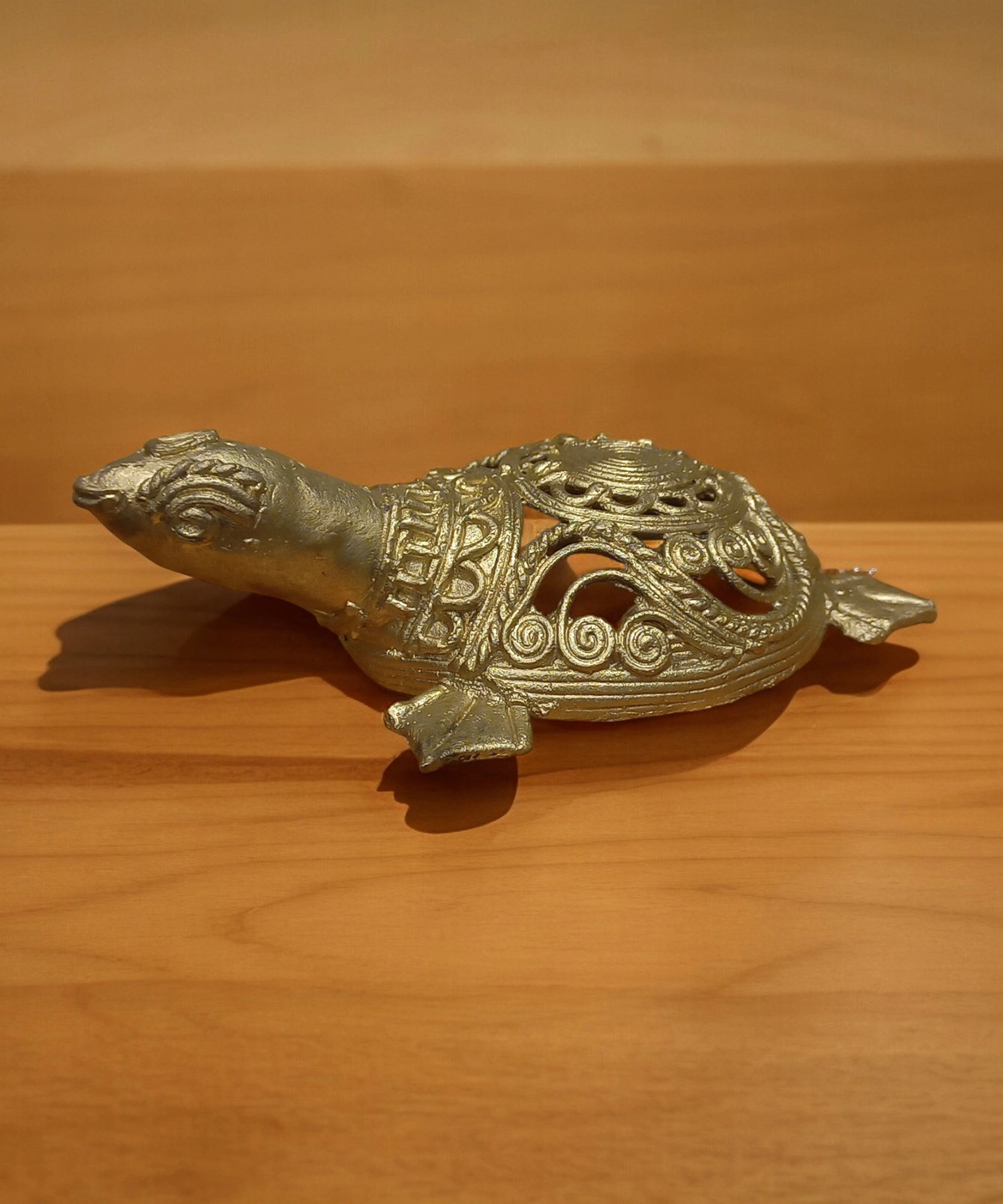Tortoise Dokra Showpiece #Art-Culture | Bikna Bankura #BrassArt (Gold) | GI TagArtwork , Bikna Dokra , Decorative Items , Drawing Room , Eco-Friendly , Ek Chala , GI Tagg Products , Handicrafted , Handicrafts , Handmade , Handpainted , Home Decor , Home Interior Decoration , Idols , Living Room , Maa Durga , Showpieces