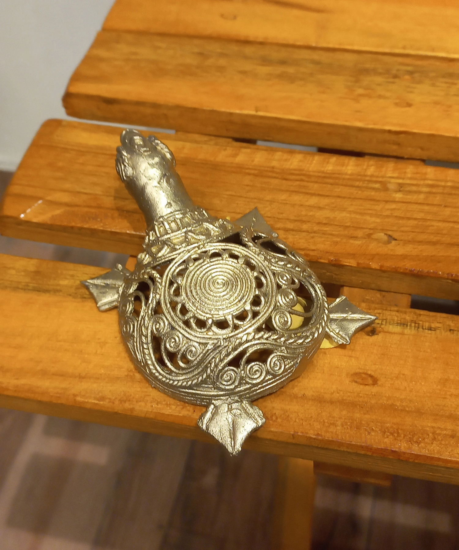 Tortoise Dokra Showpiece #Art-Culture | Bikna Bankura #BrassArt (Gold) | GI TagArtwork , Bikna Dokra , Decorative Items , Drawing Room , Eco-Friendly , Ek Chala , GI Tagg Products , Handicrafted , Handicrafts , Handmade , Handpainted , Home Decor , Home Interior Decoration , Idols , Living Room , Maa Durga , Showpieces