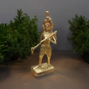 Village Farmer with Plough Dokra Showpiece | Bikna Bankura #BrassArt (Gold) | GI TagArtwork , Bikna Dokra , Decorative Items , Drawing Room , Eco-Friendly , Ek Chala , GI Tagg Products , Handicrafted , Handicrafts , Handmade , Handpainted , Home Decor , Home Interior Decoration , Idols , Living Room , Maa Durga , Showpieces